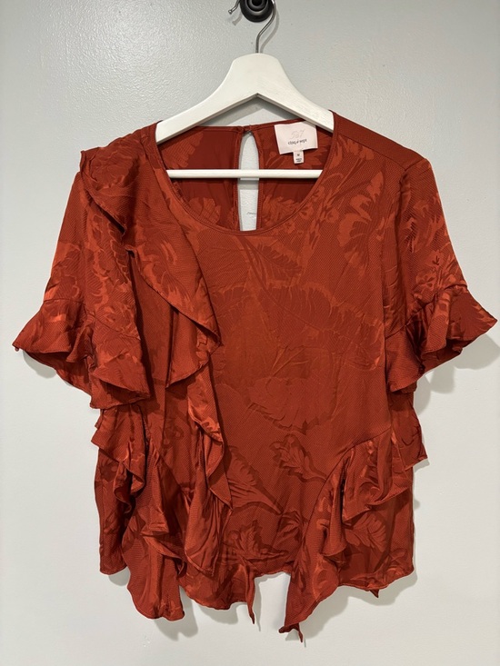 cinq a sept Tops - Cinq a Sept Silk Ruffle Blouse
